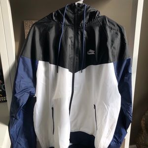 Nike Navy Blue Hooded Windrunner